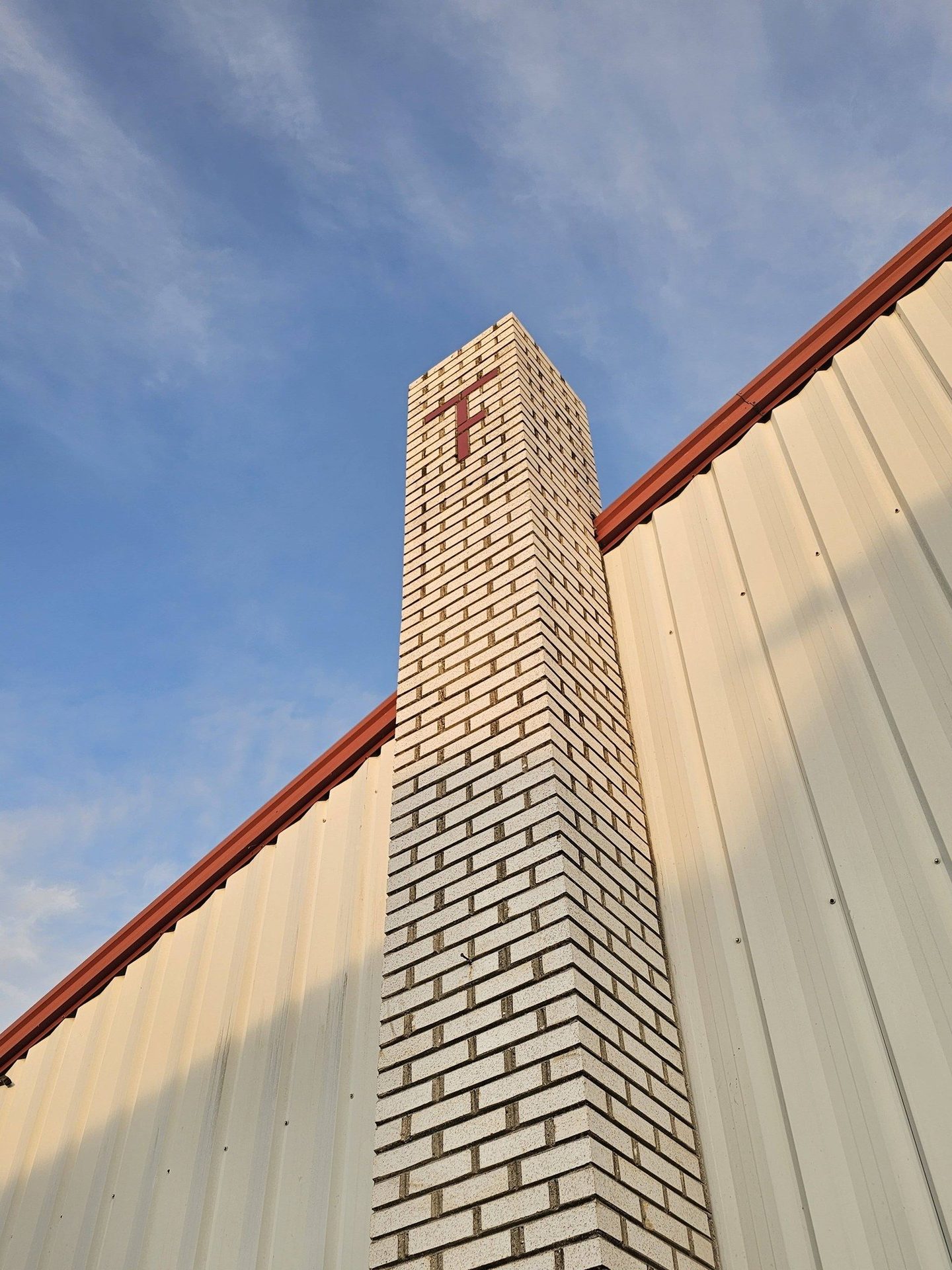 Original Tuckahoe Farm chimney with T marking